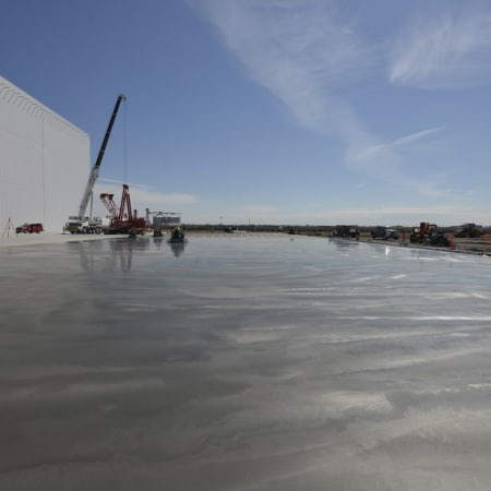 Concrete slab installation