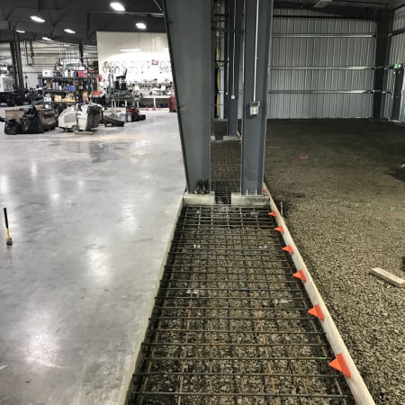 Formwork to pour concrete around structural columns