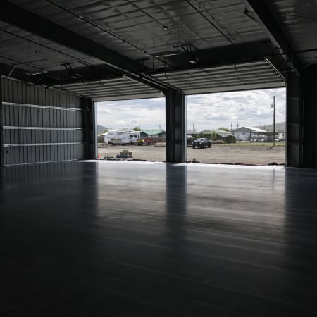 Interior slab on grade concrete floor