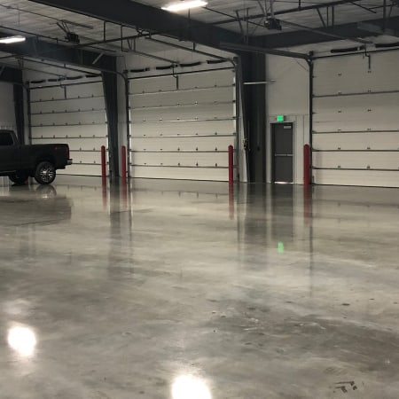 Interior slab on grade concrete floor