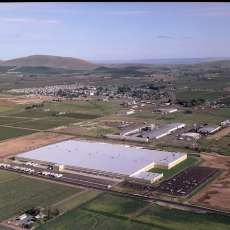 Aerial view of Ace Hardware distribution center