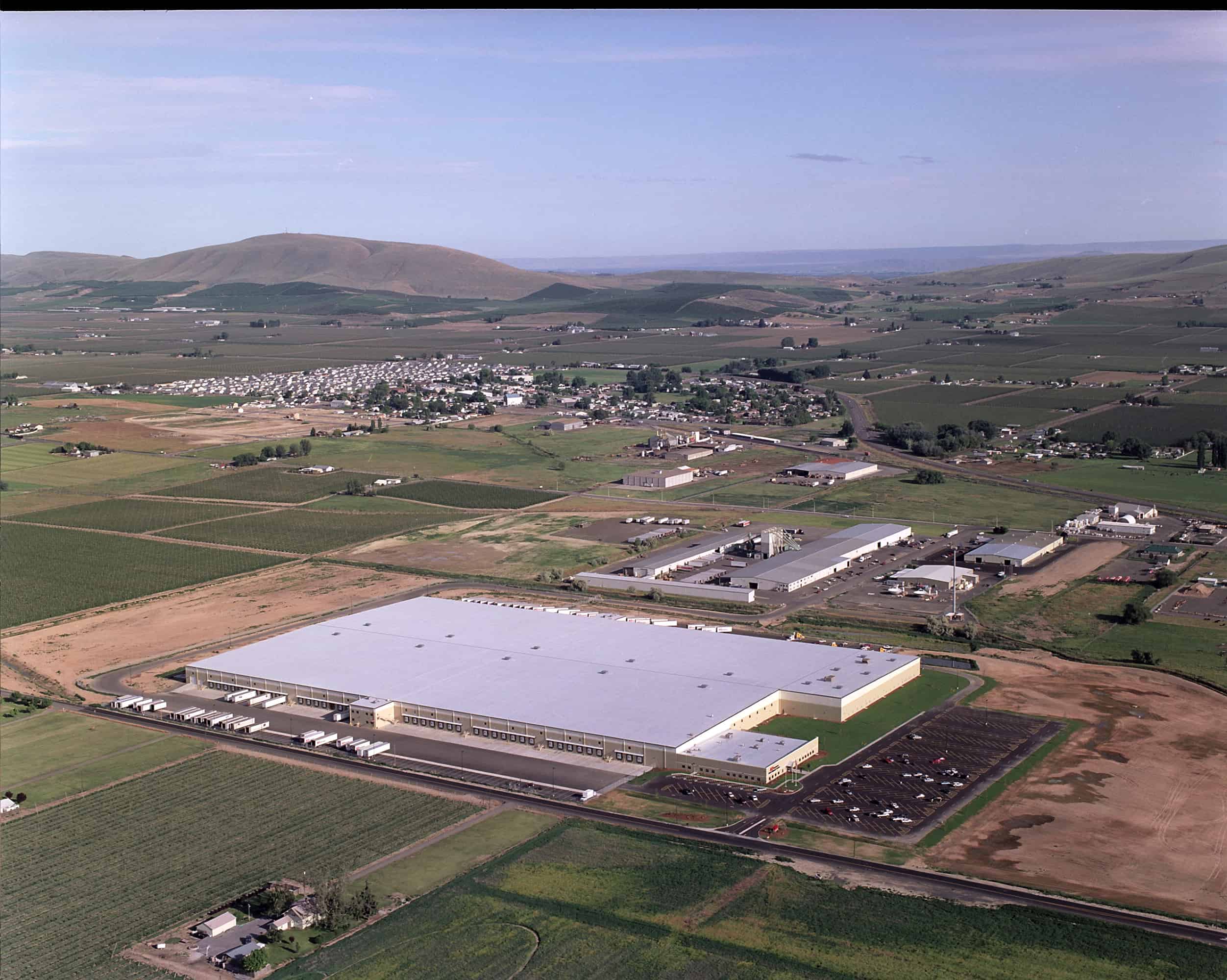 Aerial view of Ace Hardware distribution center