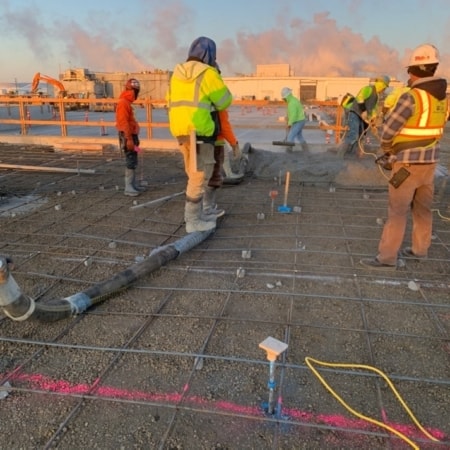 Steel rebar for concrete slab