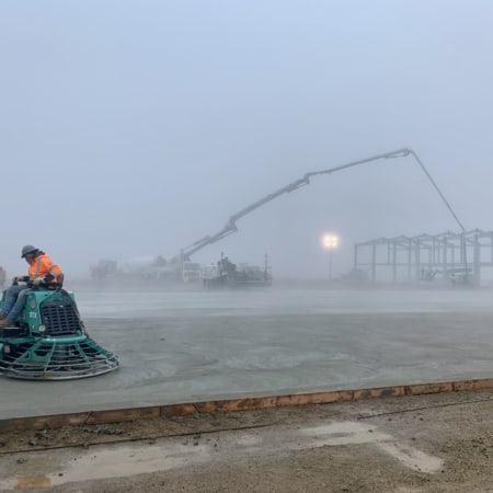 Commercial concrete slab