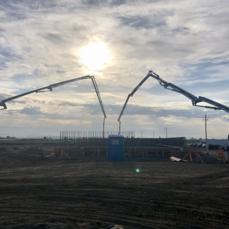 Commercial concrete slab