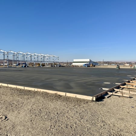 Commercial concrete slab